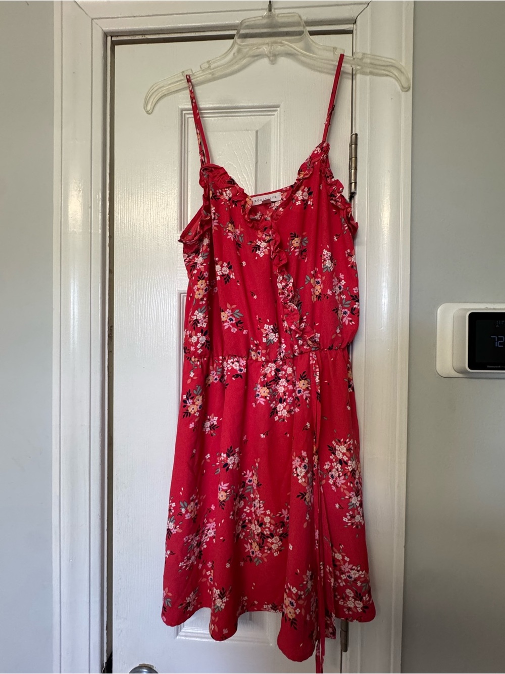Socialite Red Floral Mini Dress